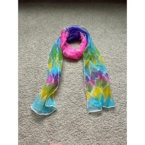 🌈 Abstract Dream Chiffon Scarf 🌈